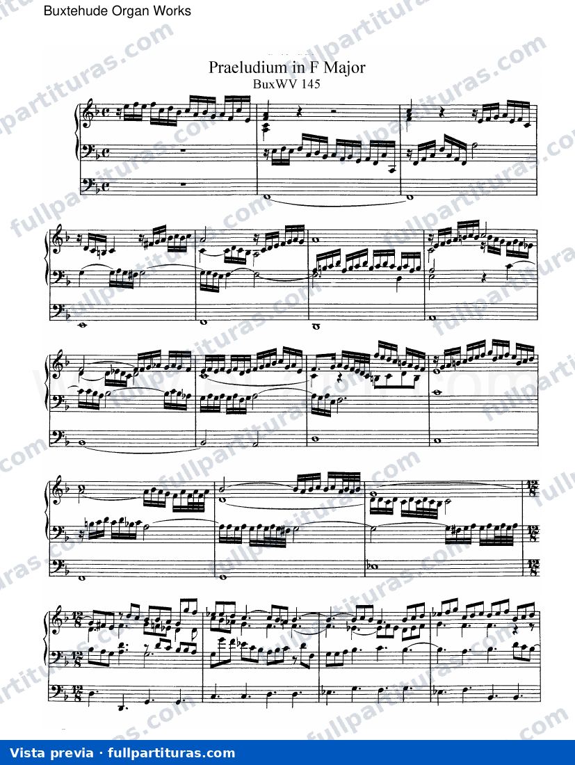Preludio en F mayor BuxWV 145 — preview