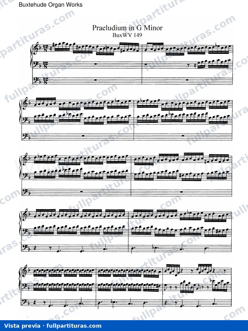 Preludio en G menor BuxWV 149 — preview