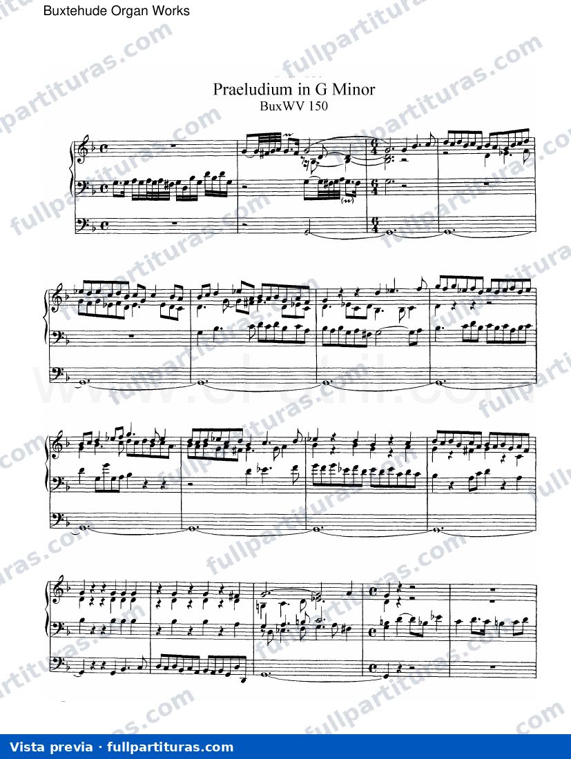 Preludio en G menor BuxWV 150 — preview