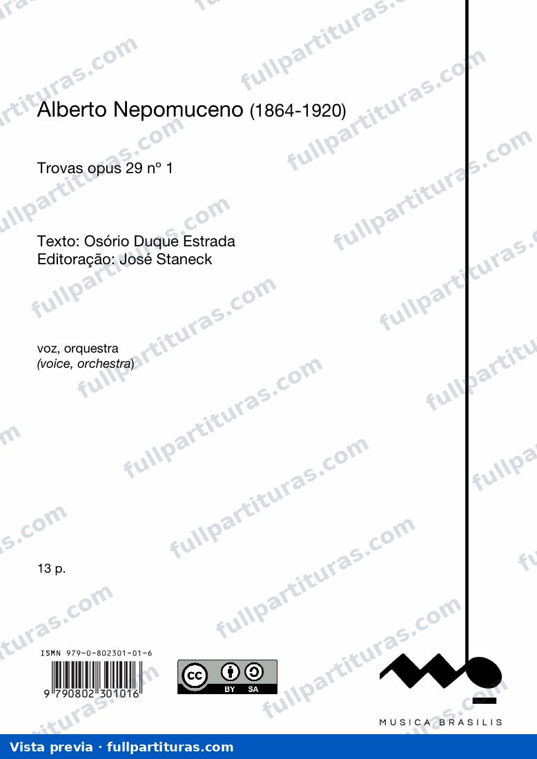 Trovas opus 29 nº1, nº2 — preview