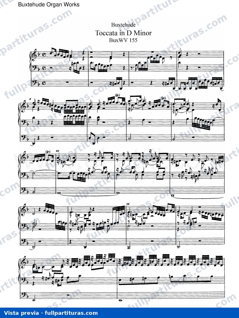 Toccata en D menor BuxWV 155 — preview