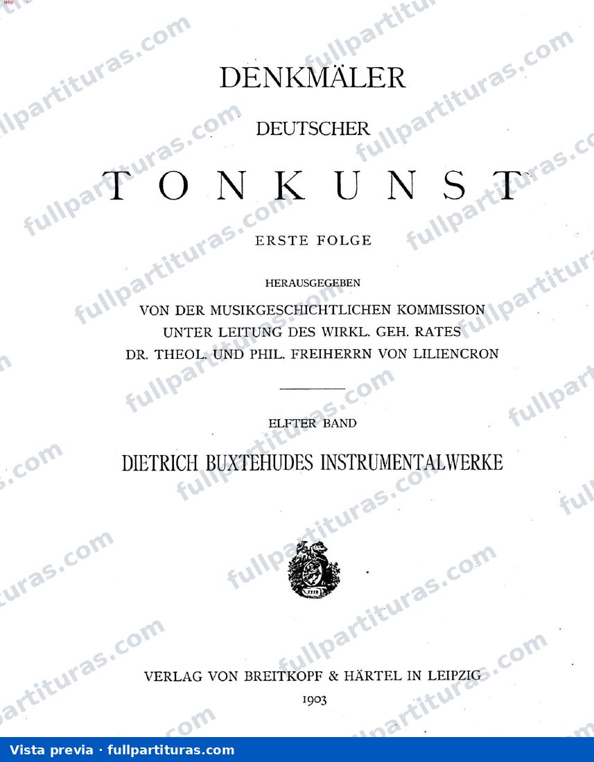 Chorale Preludes and Magnificats for Organ, BuxWV 177-224: 7 Sonatas, Op.1 (BuxWV 252-258) — preview