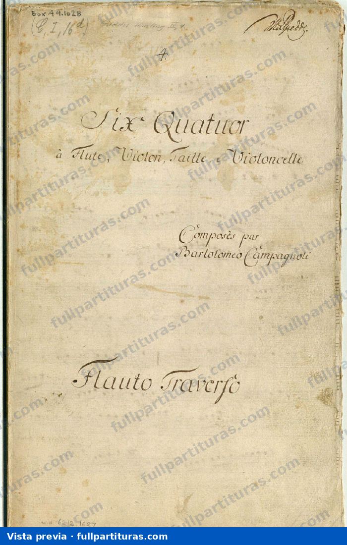 6 Flute Quartets — preview
