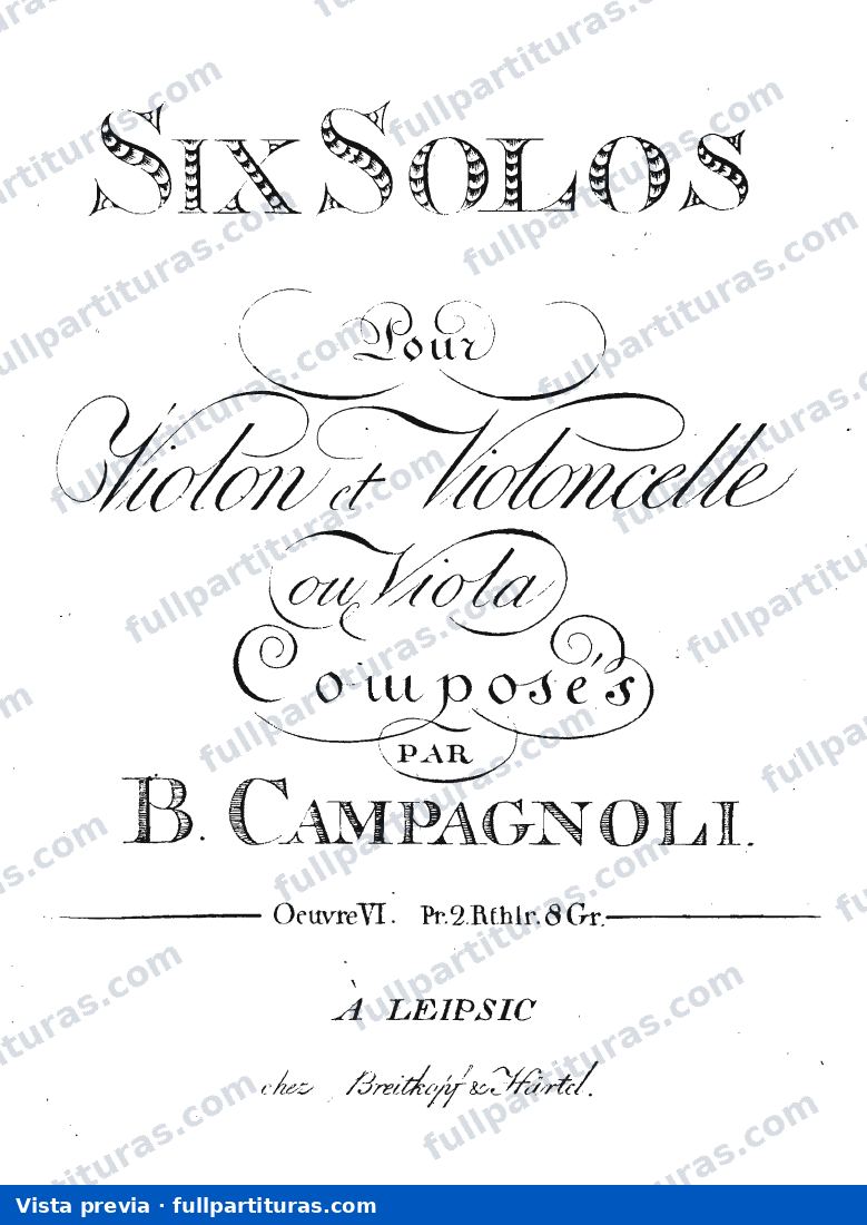 6 Sonatas for Violin and Cello, Op.6 — preview
