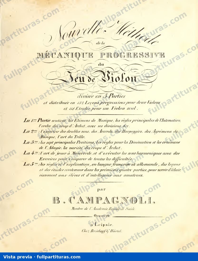Violin Method, Op.21 — preview