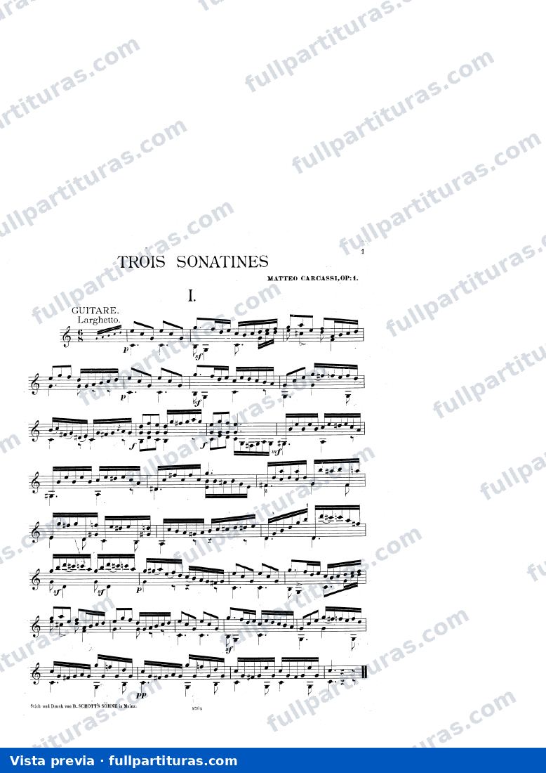 3 Sonatinas, Op.1 — preview