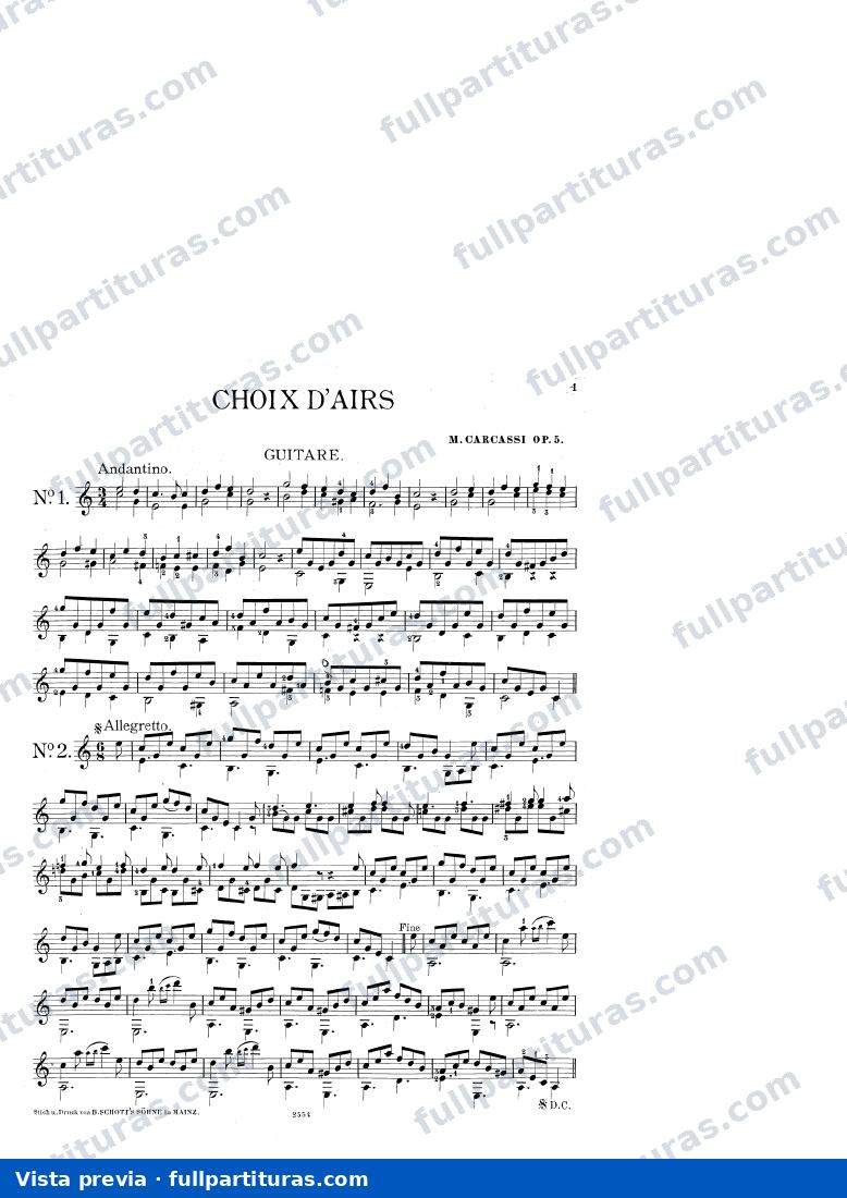 Choix d'Airs, Op.5 — preview