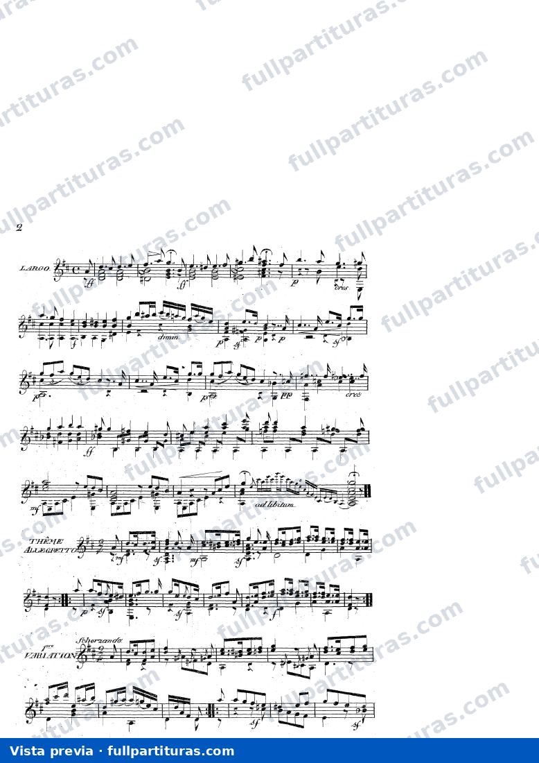 Introduction, 8 Variations and Finale on the Duo from 'La Capricciosa Corretta', Op.6 — preview