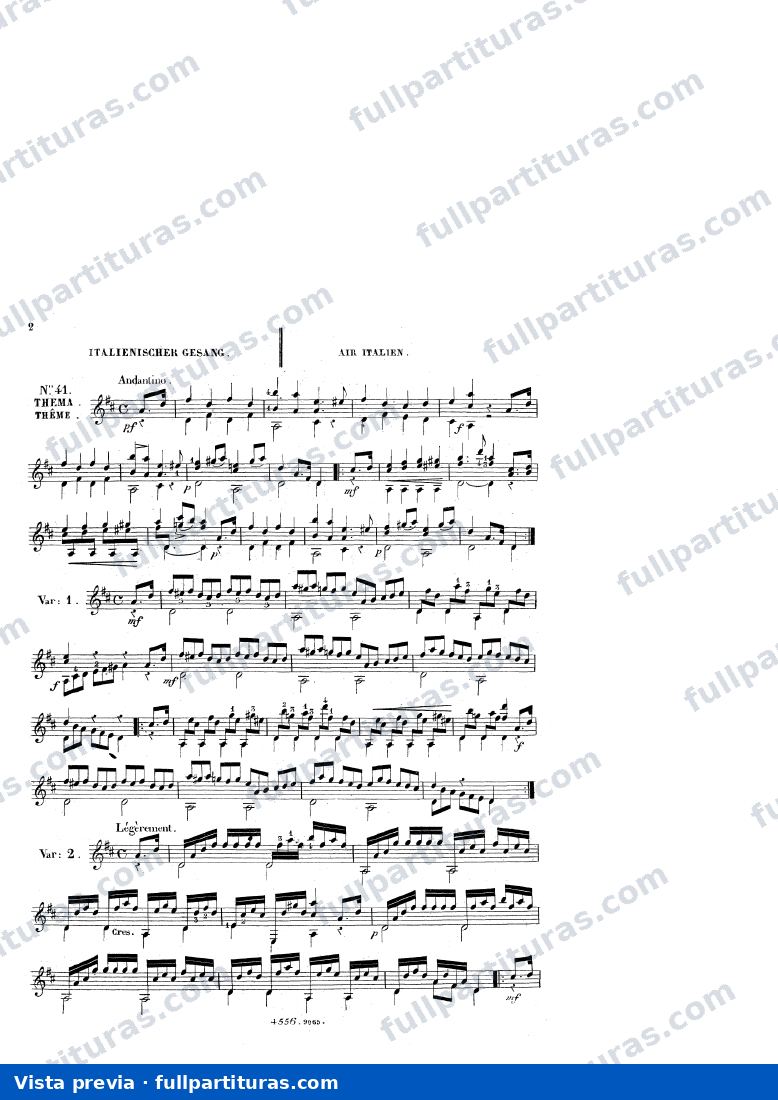 3 Italian Airs With Variations, Op.9 — preview