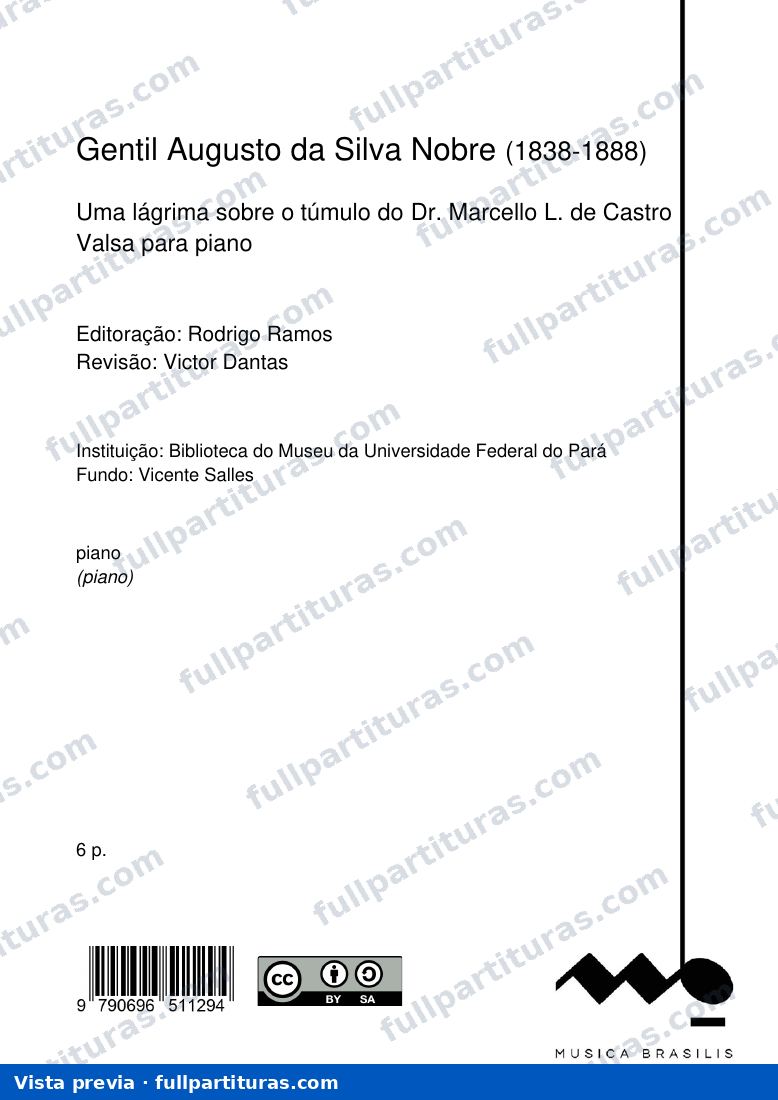 Uma lágrima sobre o túmulo do Dr. Marcello L. de Castro — preview