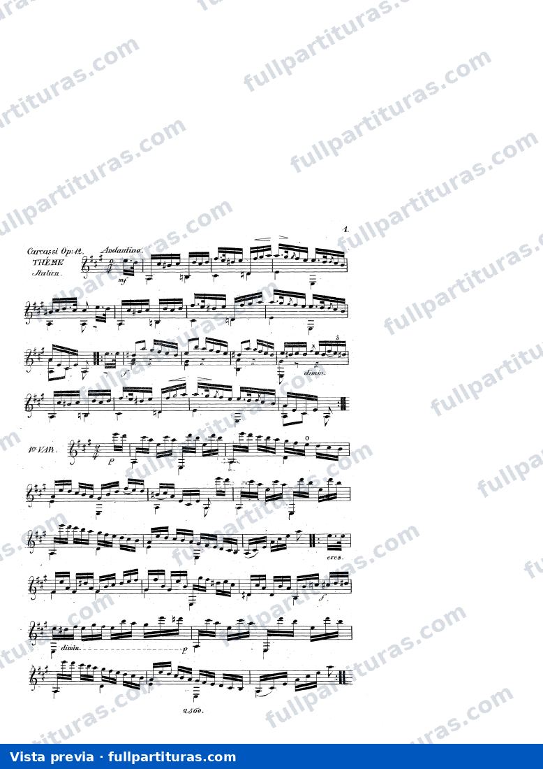 3 ThÃ¨mes variÃ©s pour la Guitare, Op.12 — preview