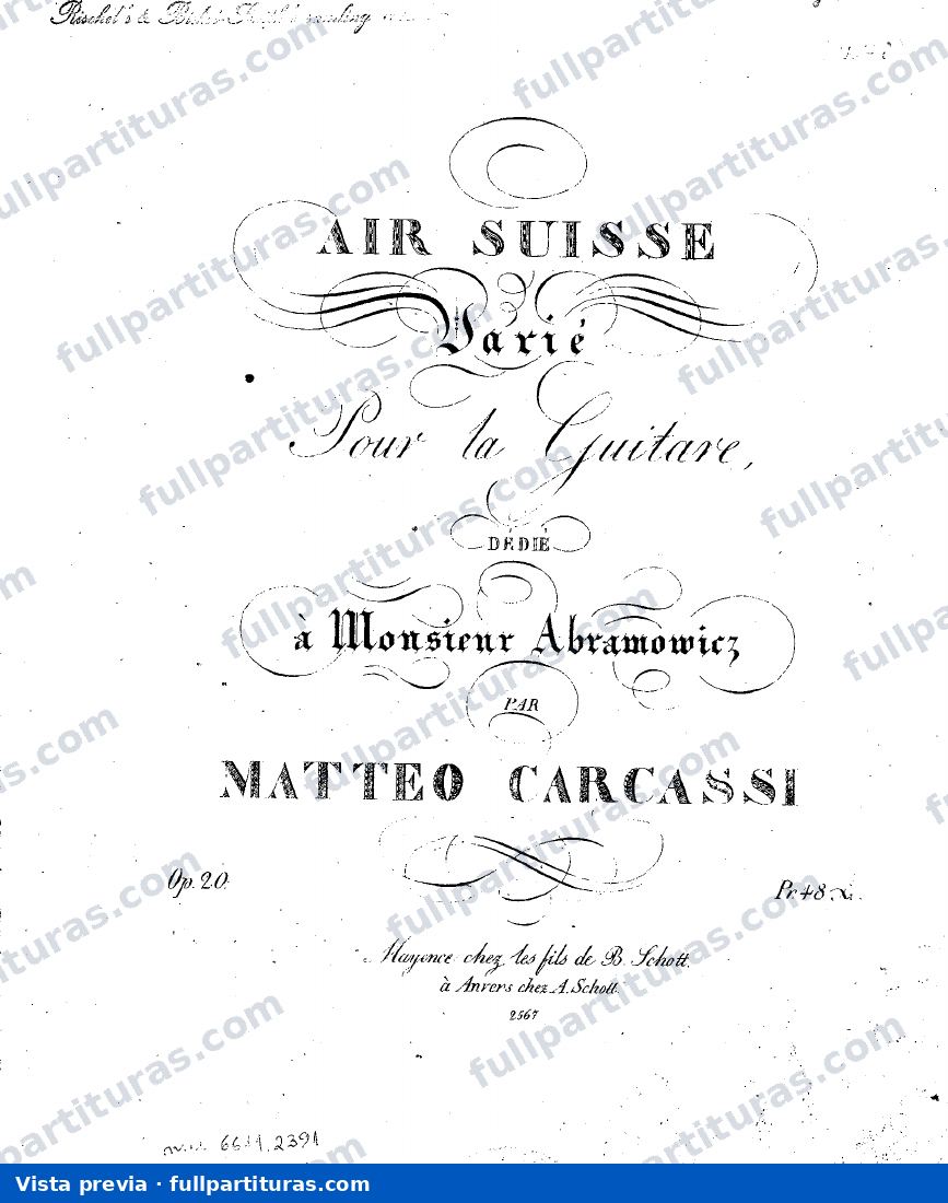 Air Suisse variÃ©, Op.20 — preview