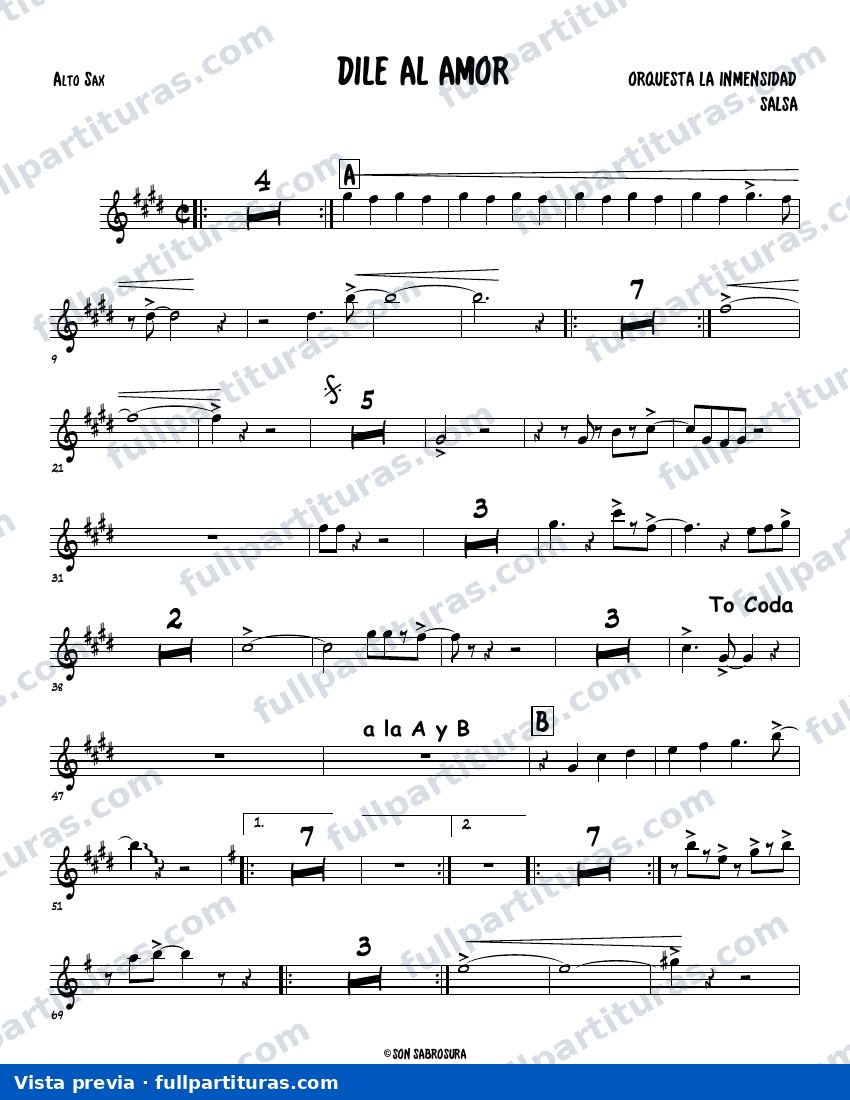 Dile al amor — preview