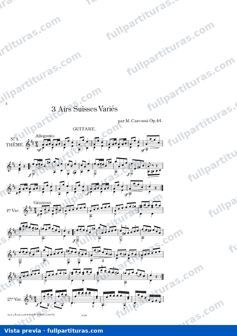 3 Swiss Airs with Variations, Op.44 — preview