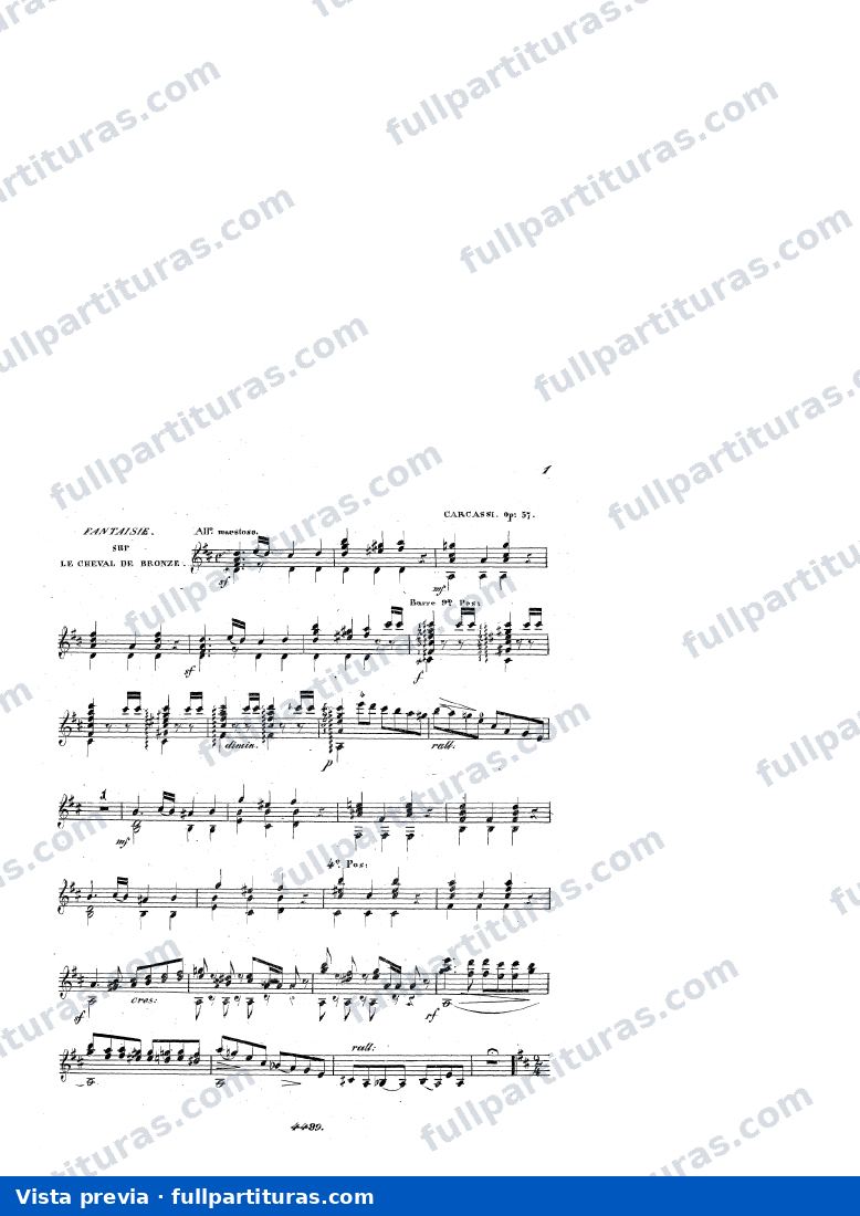 Fantaisie sur les motifs du 'Cheval de Bronze', Op.57 — preview