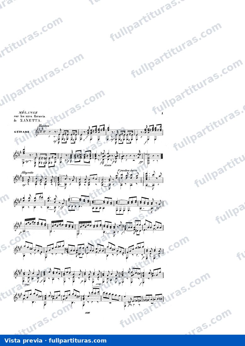 MÃ©lange sur les airs de 'Zanetta', Op.70 — preview