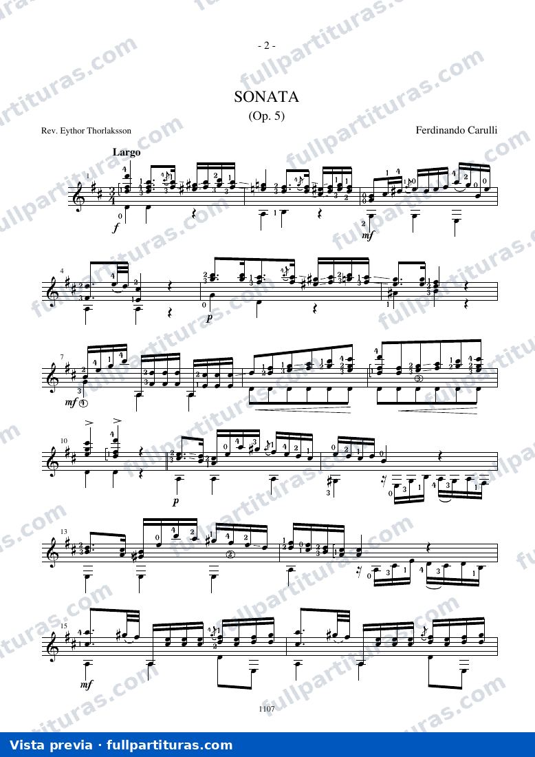 solista: Sonata Op. 5 — preview