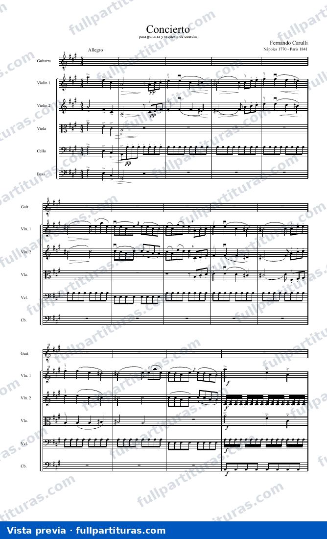 Duo para Piano y Guitarra Op. 134: Concierto para guitarra y orquesta — preview