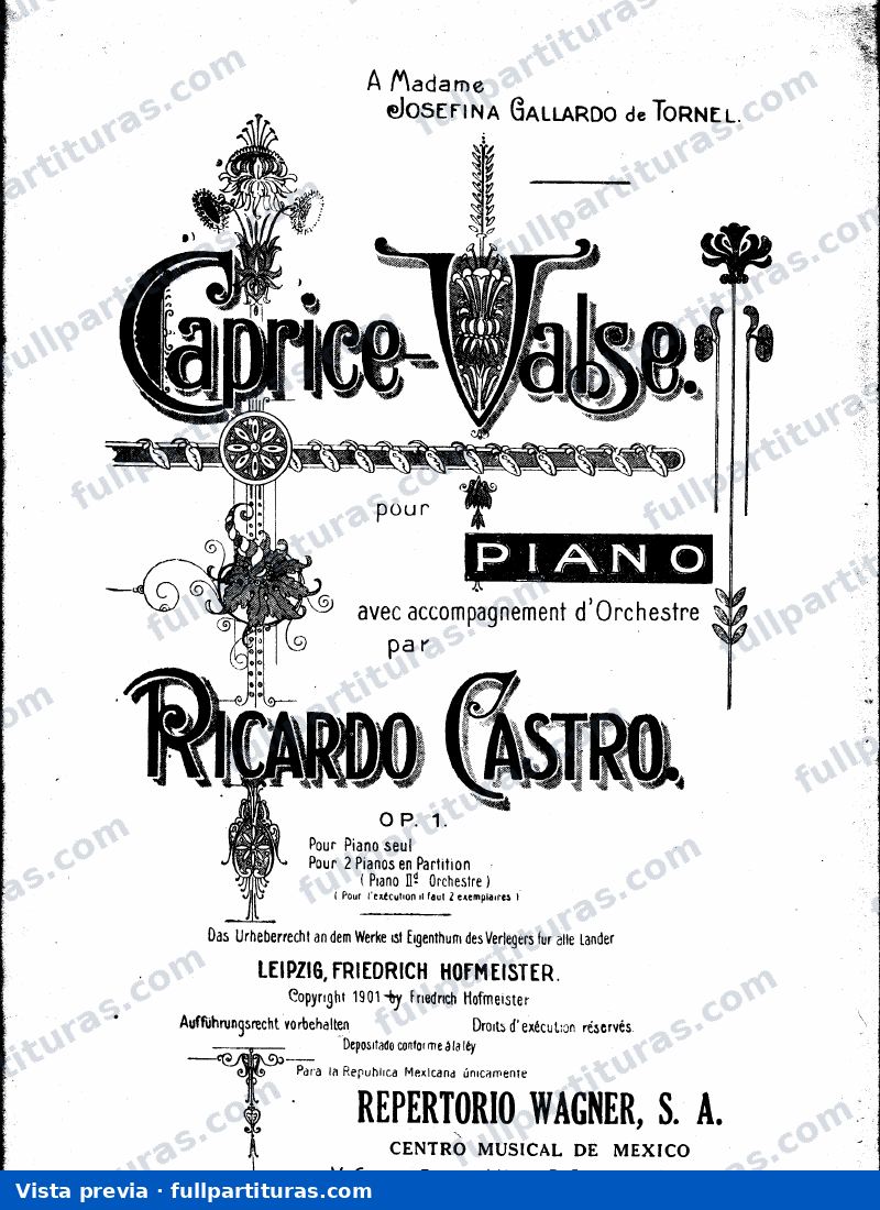 Caprice-Valse, Op.1 — preview