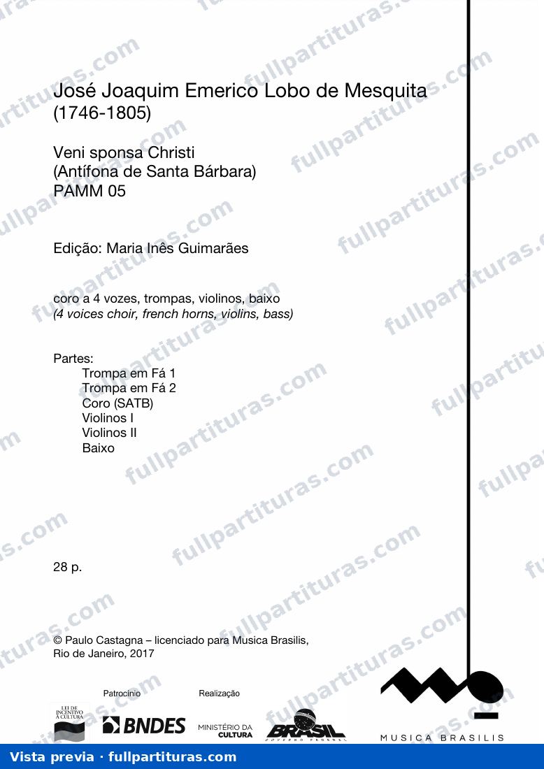 Veni sponsa Christi — preview