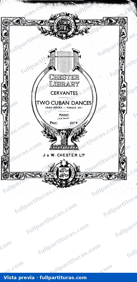 Dos danzas cubanas — preview