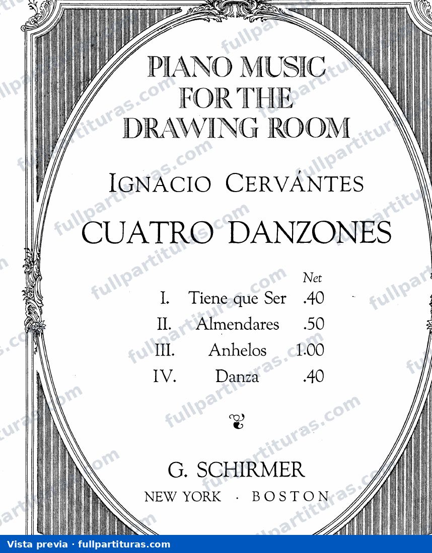 4 Danzones: Tiene que Ser — preview