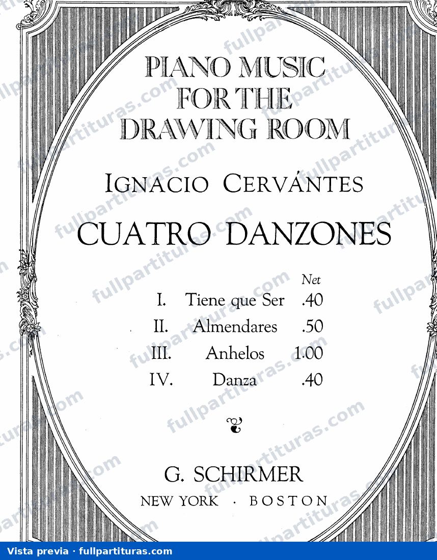 4 Danzones: Almendares — preview