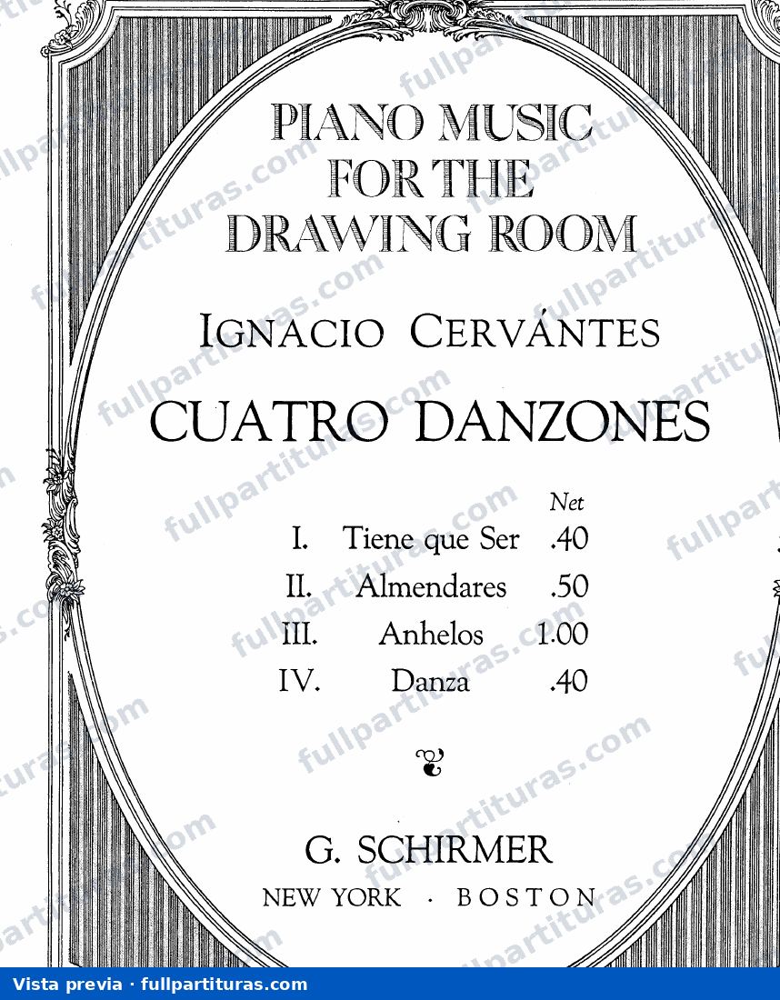 4 Danzones: Danza — preview