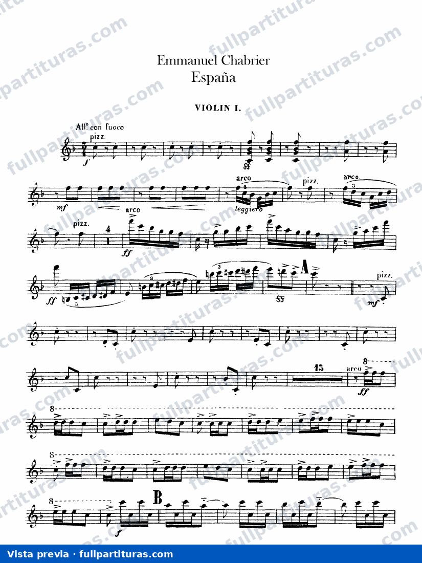 Partitura completa: ViolÃ­n 1 — preview