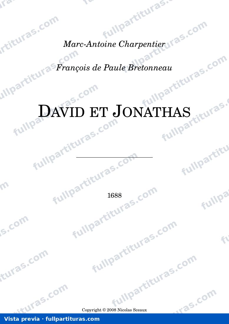 David et Jonathas, H.490 — preview