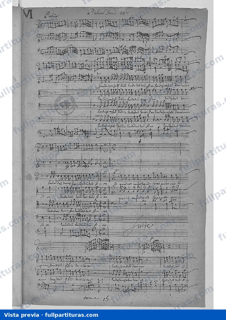 Lauda Jerusalem, H.158 — preview