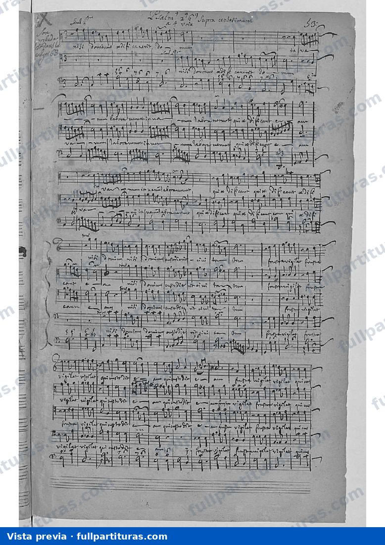 Nisi Dominus, H.160 — preview