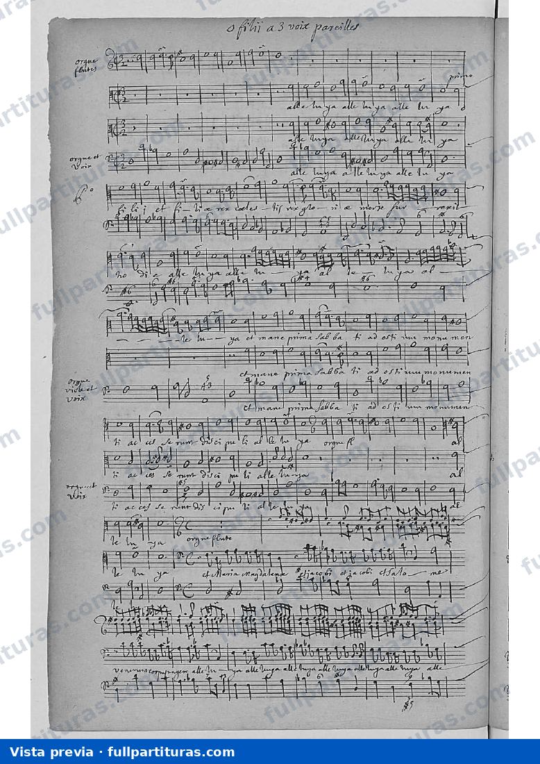 O filii, H.312 — preview