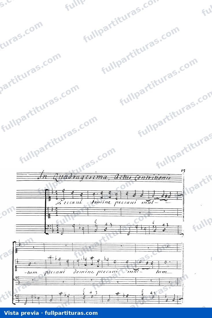 Peccavi Domine, peccavi multum, H.378 — preview