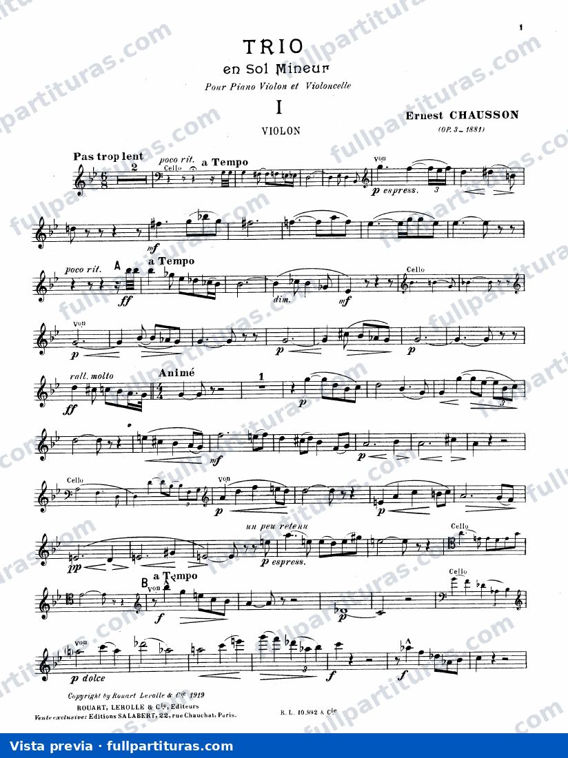 Piano Trio, Op.3 — preview