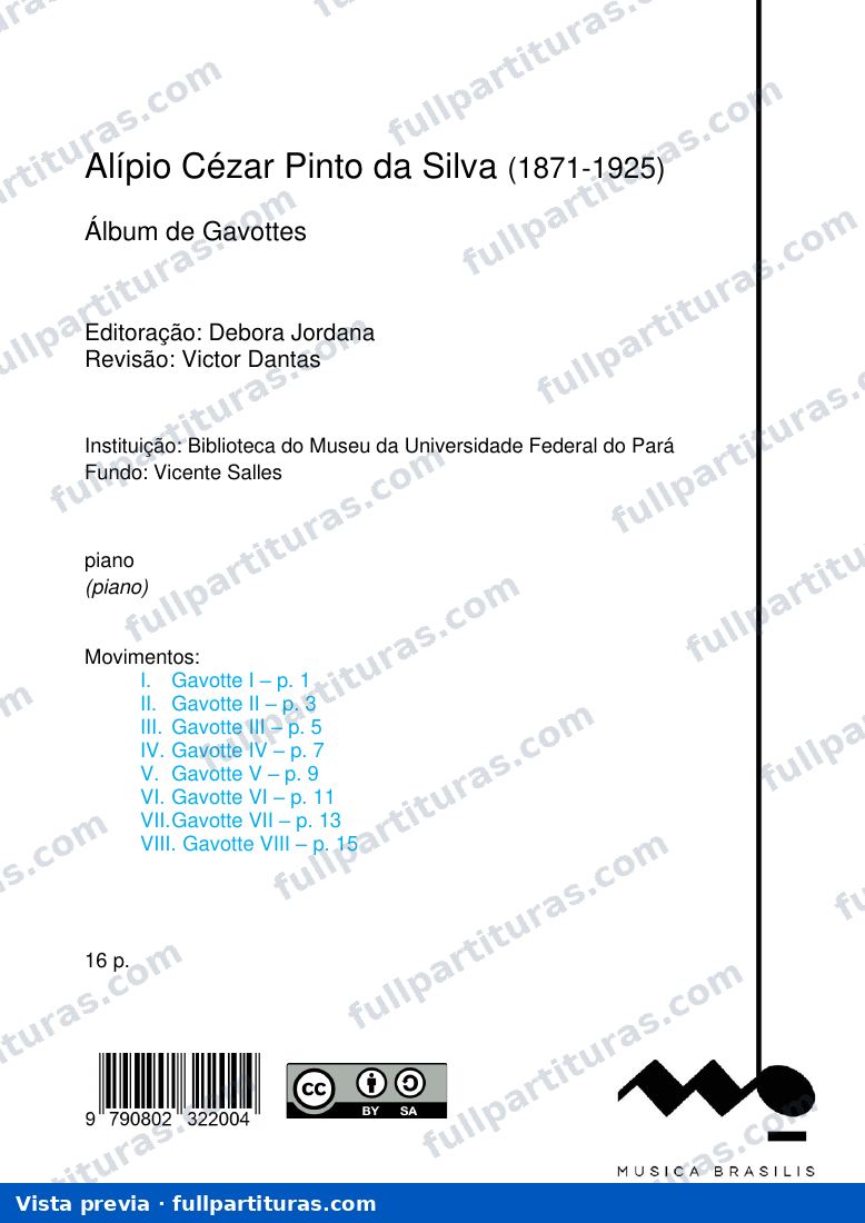 Álbum de Gavottes — vista previa
