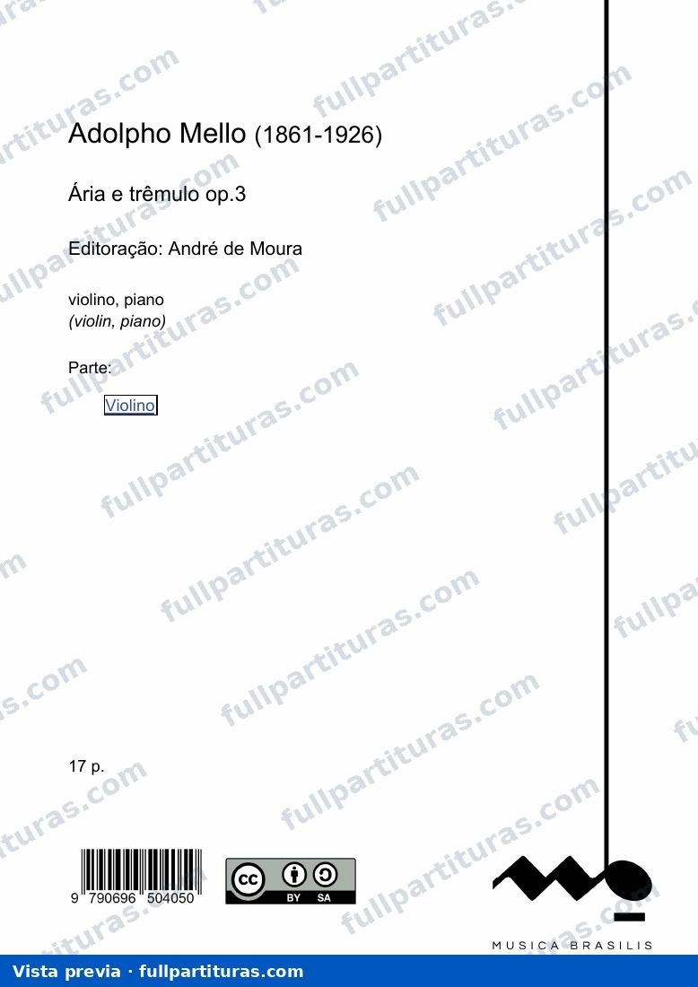 Ária e trêmulo op. 3 — preview
