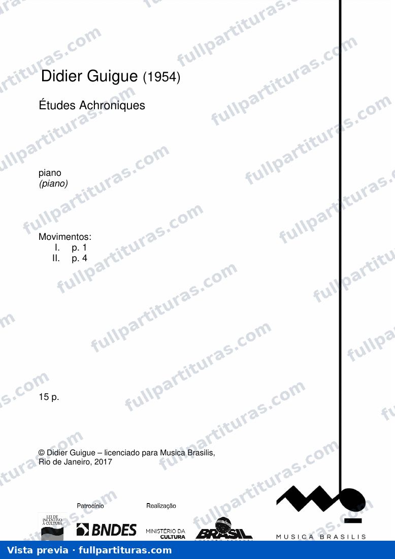 Études Achroniques — vista previa