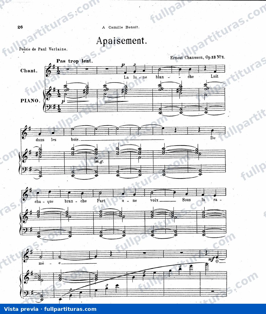 4 Mélodies, Op.13 — preview