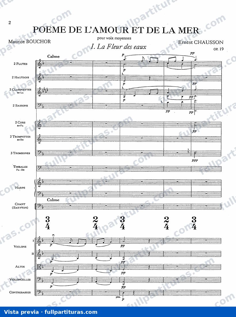 Poème de l'amour et de la mer, Op.19 — preview