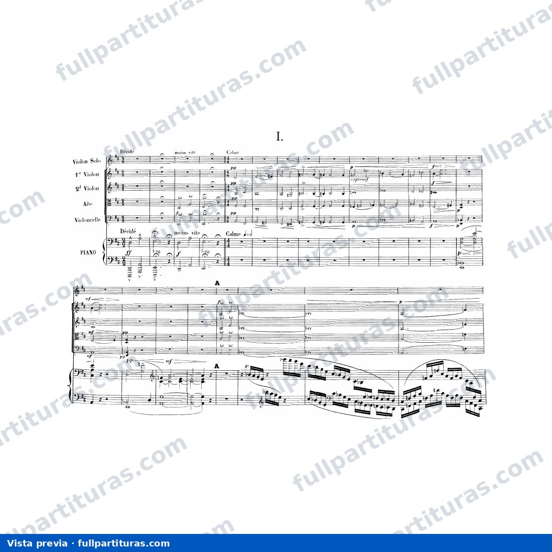 Concert for Violin, Piano and String Quartet, Op.21 — preview