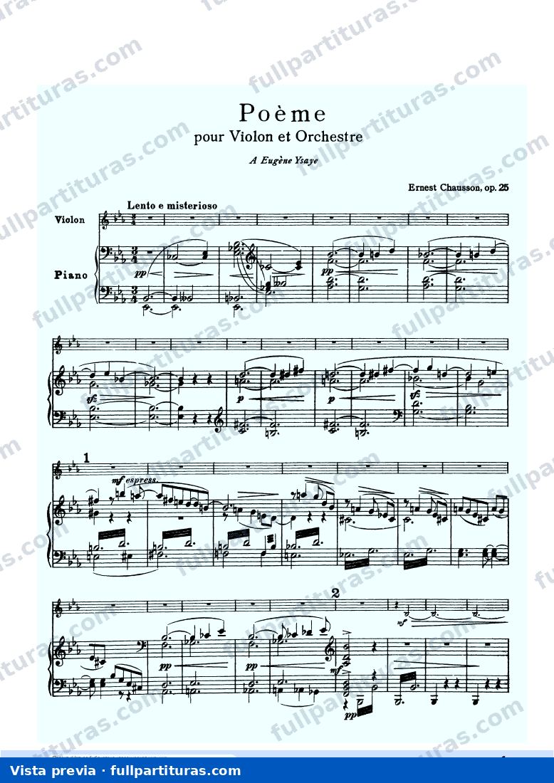 Poème, Op.25 — preview