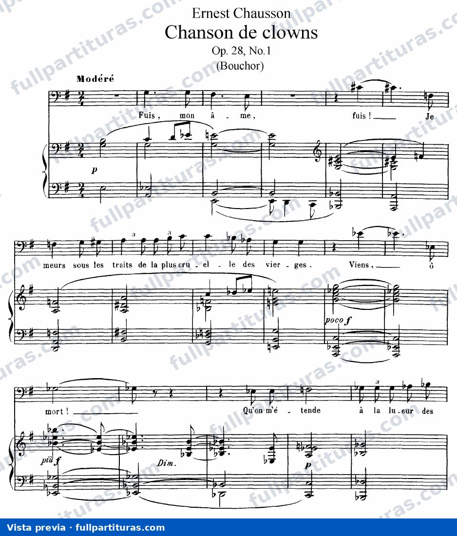 Chansons de Shakespeare, Op.28 — preview
