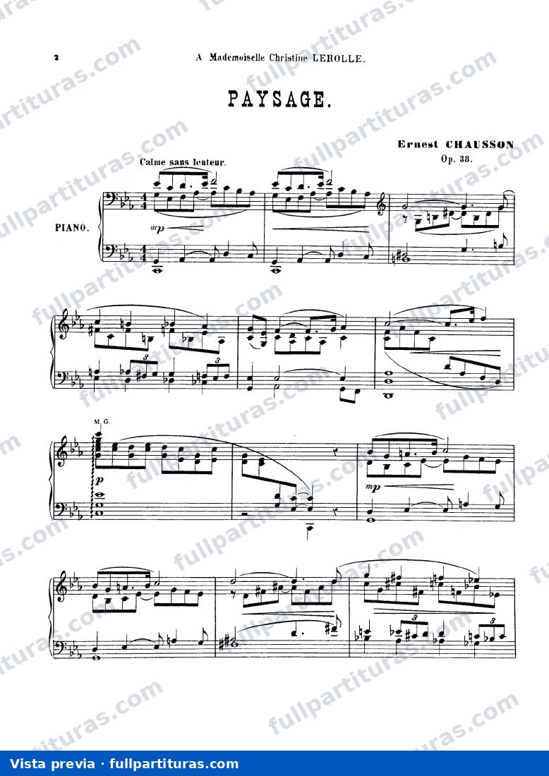 Paysage, Op.38 — preview