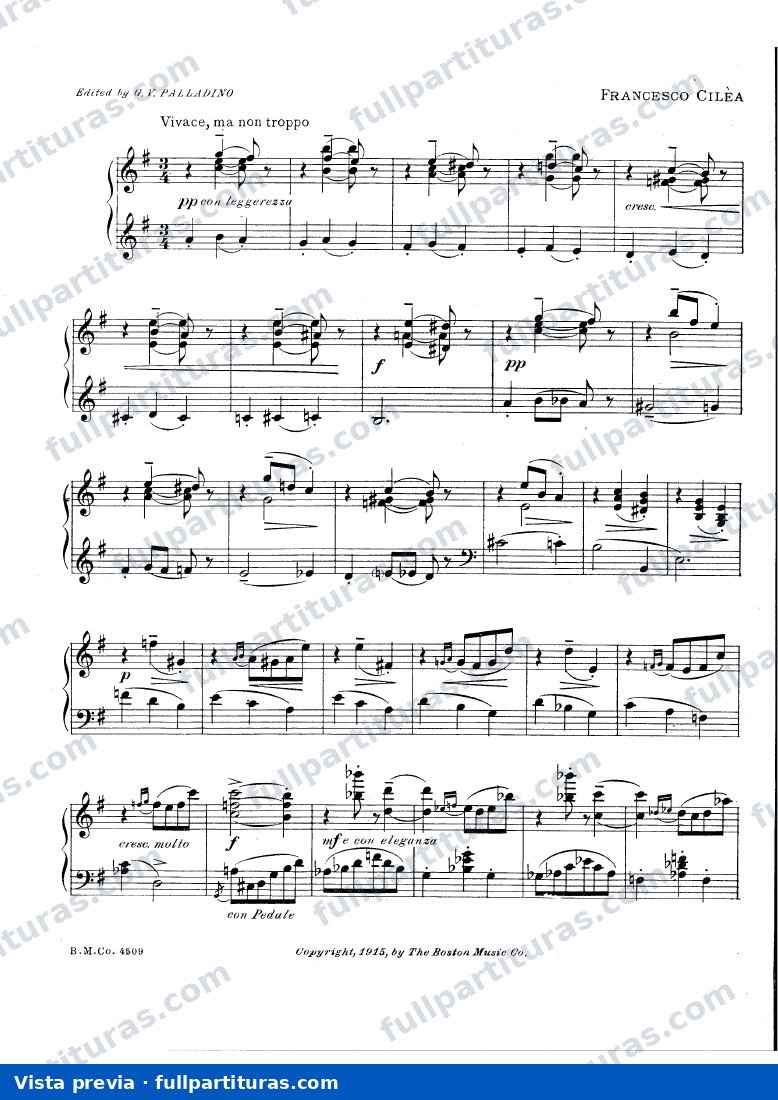 L'arlesiana: Scherzino for Piano — preview