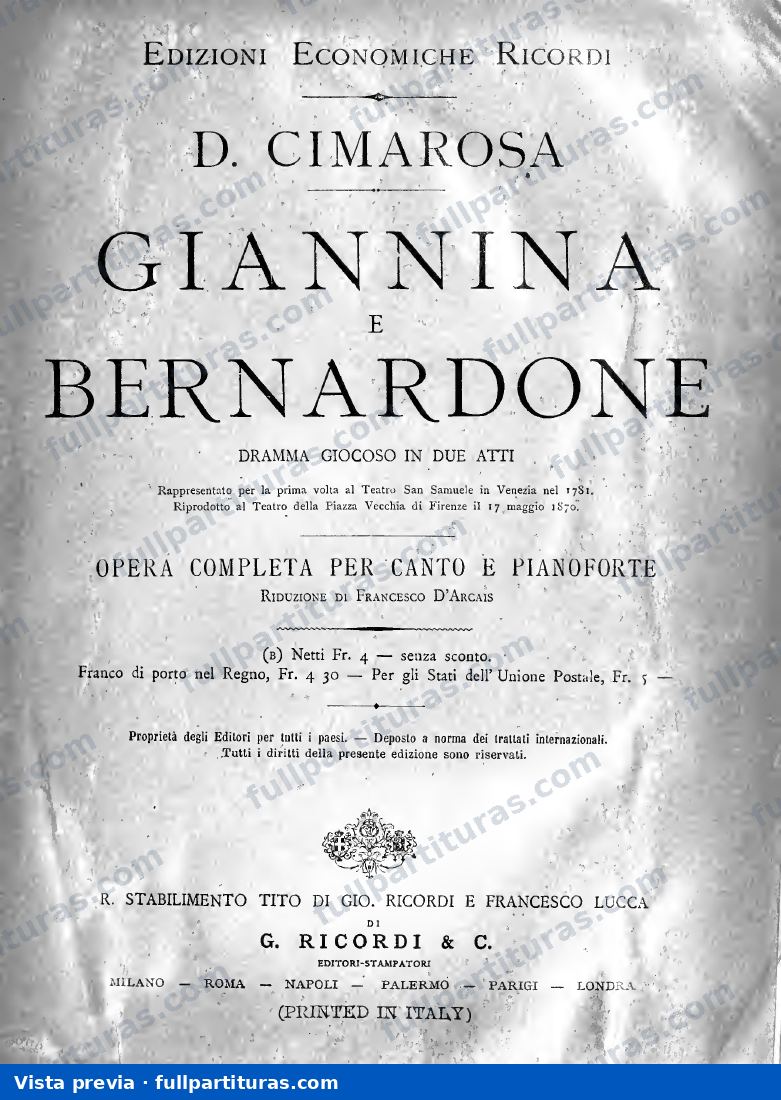 Giannina e Bernardone — preview