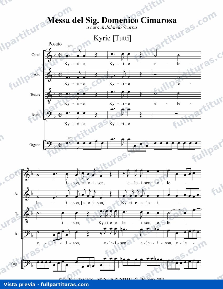 Mass in F major — preview