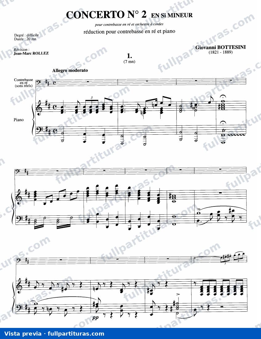 Concierto Nº 2: Partitura con acompañamiento de Pian — preview