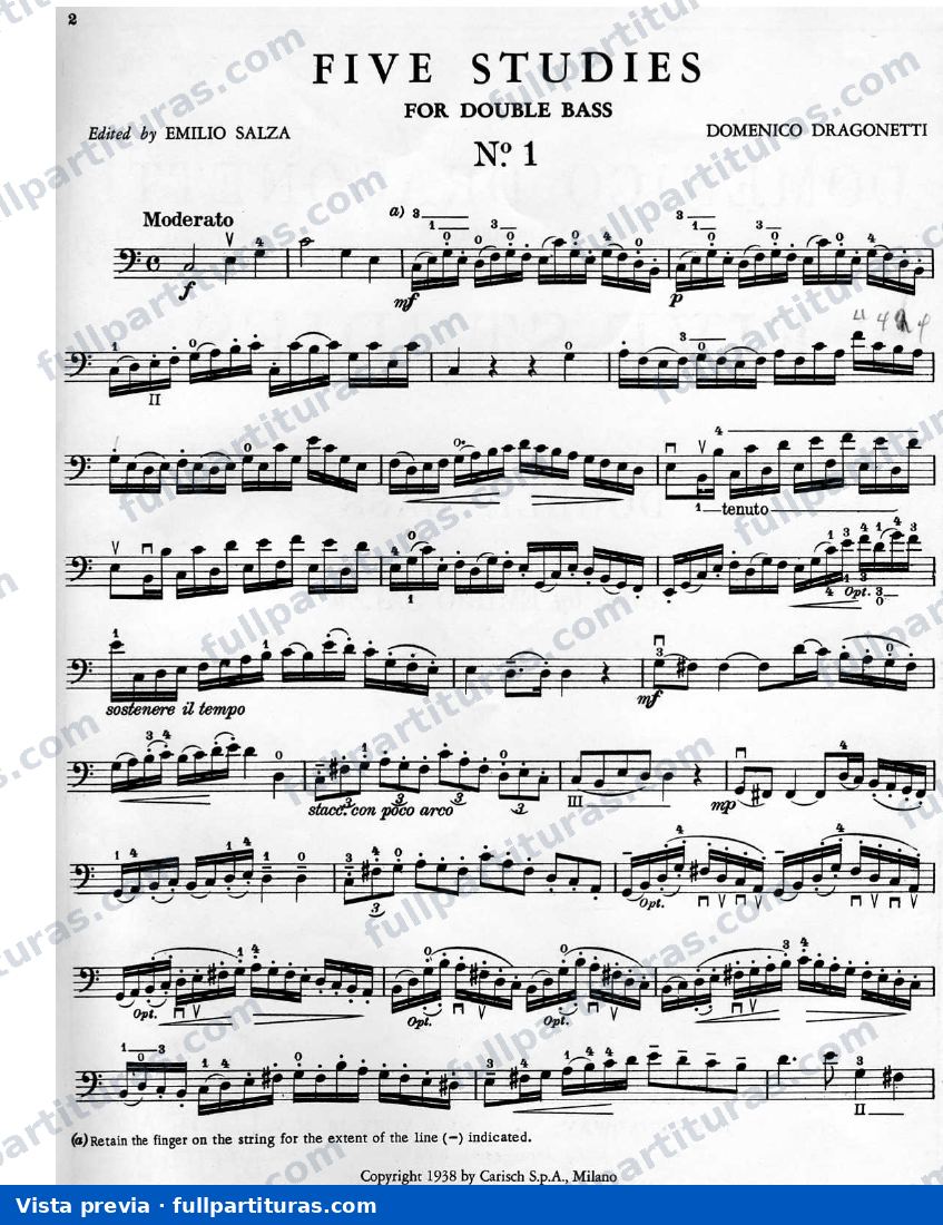 Estudio Nº 1 para Contrabajo — preview