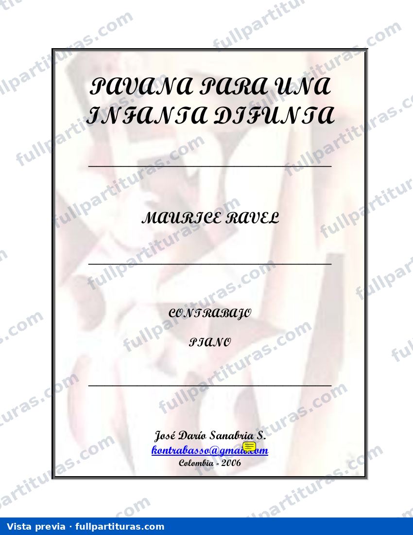 Pavana para una Infanta Difunta — preview